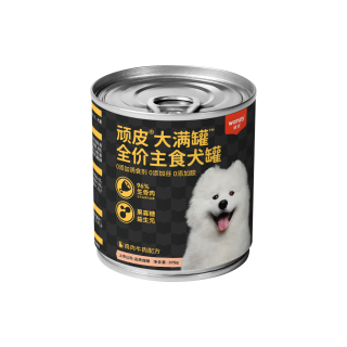 顽皮 大满罐狗罐头主食湿粮鸡肉牛肉配方375g 营养宠物零食幼犬增肥 单罐尝鲜装