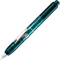  PLATINUM/白金 按压式按动 钢笔套装+吸墨器 都市绿