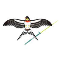 鱼竿风筝儿童手持 35cm动态风筝+鱼竿+50米线