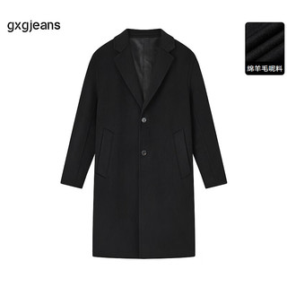 gxgjeans 男士绵羊毛呢大衣
