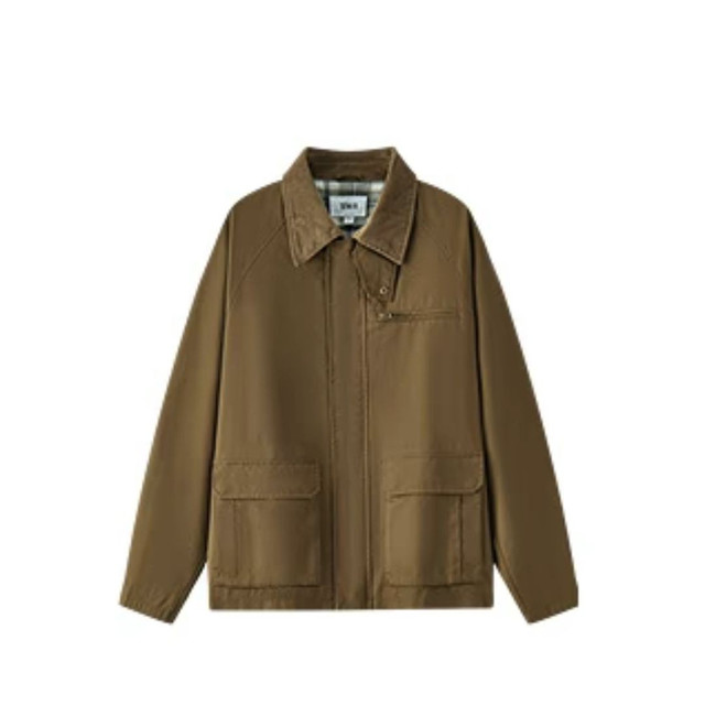 森马 巴 男女同款 恩风工装复古底特律翻领飞行员夹克