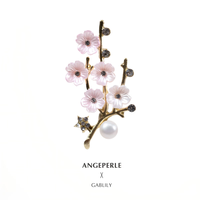  Larmes d'Anges/天使之泪 设计感 珍珠胸针