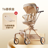 丸丫 可坐可躺 婴儿推车  香槟金