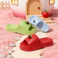 初轩 PG888 亲子情侣家居凉拖鞋 3.5厚底 苹果红 EVA透气