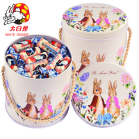 大白兔 混合口味奶糖手提铁桶礼盒