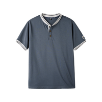  MADEN/马登 美式复古棒球领 男士短袖T恤 L