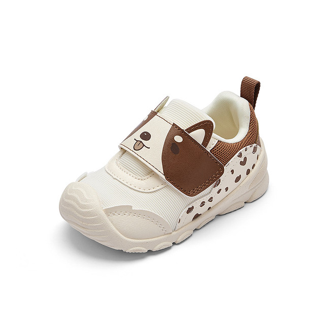 巴拉巴拉 宝宝学步鞋轻便防滑婴儿鞋秋季男童魔术贴鞋子萌趣小动物