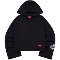  Dickies/帝客 袖部印花 女士连帽卫衣 黑色 XS