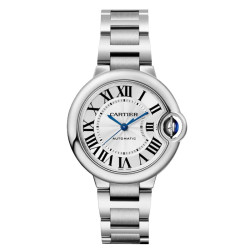 Cartier 蓝气球系列 机械手表 女款白盘钢带33mmWSBB0044 礼物