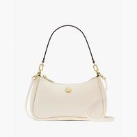 Kate Spade 【38女神节礼物】KAYLA小号荔枝纹牛皮单肩包真皮Hobo包 可容纳16cmX7.7cm手机