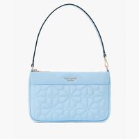 Kate Spade 【38女神节礼物】SPADE小号绗缝四叶花单肩包麻将包 约12cm高×21cm宽×4cm深