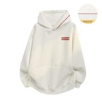 德尔惠 秋冬季美式涤棉运动卫衣女男女同款情侣长袖连帽卫衣