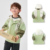 balabala/巴拉巴拉 趣味活泼 儿童外套 绿白色调00441-201125105109