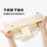  稚蝶 抗菌 女士内裤 混色 4条 L 【85-105】斤