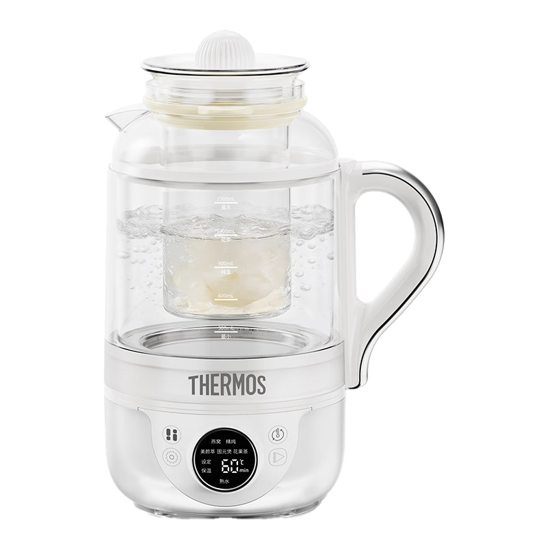  THERMOS/膳魔师 母婴级水壶 全玻璃养生壶 炖盅