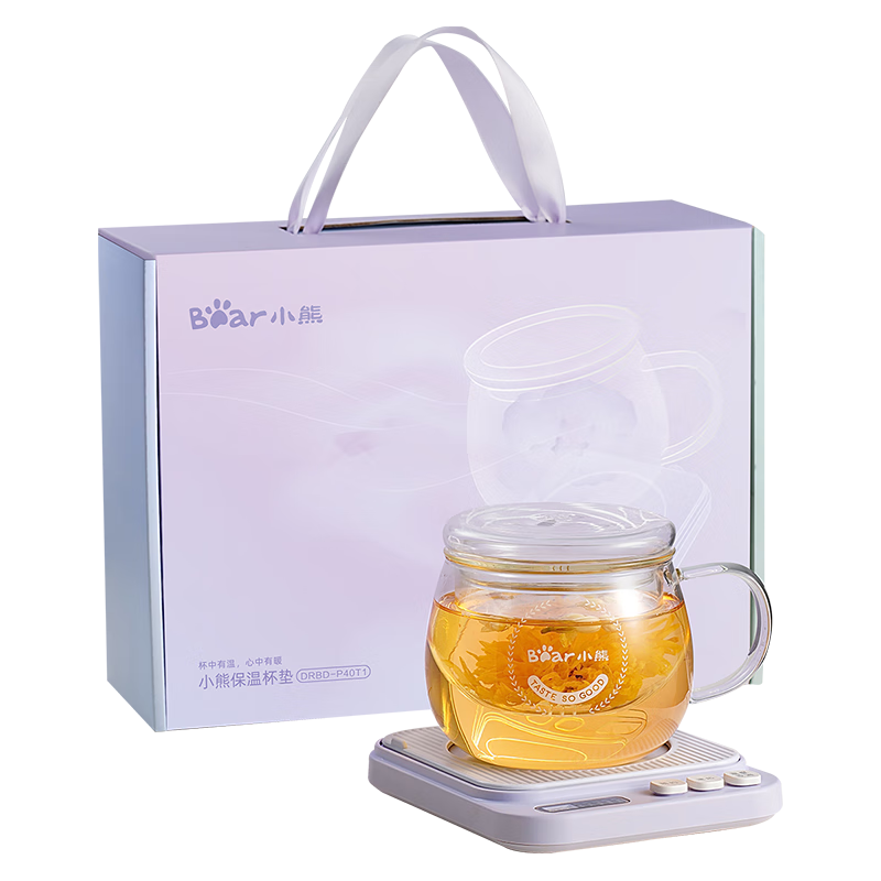  Bear/小熊 可调温 恒温杯垫 0.4L 【全玻璃壶体】一键速热