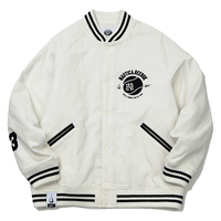 nautica white sail 联名 中性棒球领夹克