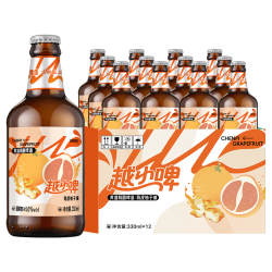 雪花 越小啤 陈皮柚子铺 黄酒精酿啤酒330ml*12瓶（黄加啤）
