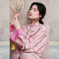 JK&JS 定制织金提花 新中式短款外套 100218083389
