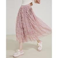 a02 宽松百搭 女士网纱裙