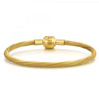 周生生 Charme配绳3mm手绳细绳diy转运珠手链不锈钢链绳黄金色