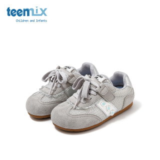 天美意 百搭简约运行鞋灰色 37