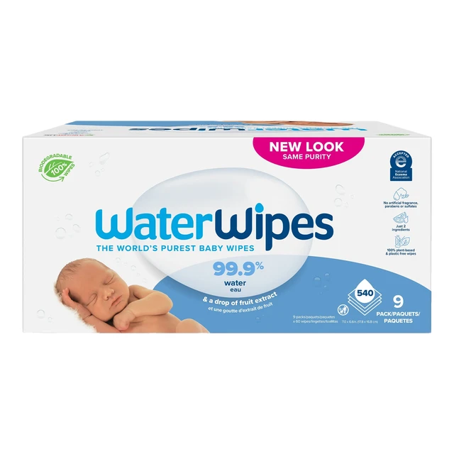  WaterWipes 适合敏感和新生儿皮肤 婴儿湿巾