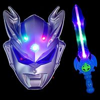  喜梦客 发光 儿童奥特曼套装+发光面具+发光剑