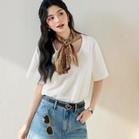 诗凡黎 女士短袖针织T恤