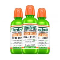 淘金币可用、88VIP：凯斯博士 轻度薄荷味漱口水 473ml*3瓶+赠靓白款473ml*1瓶+牙线棒