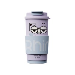 Rhino.life 陶瓷内胆 保温杯 不屑犀-紫色 500ml