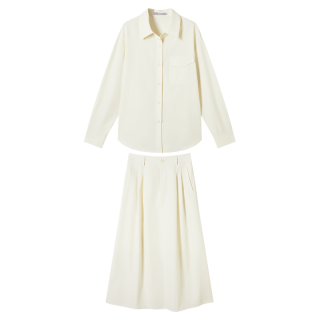 DUIBAI 女士简约通勤衬衫套装