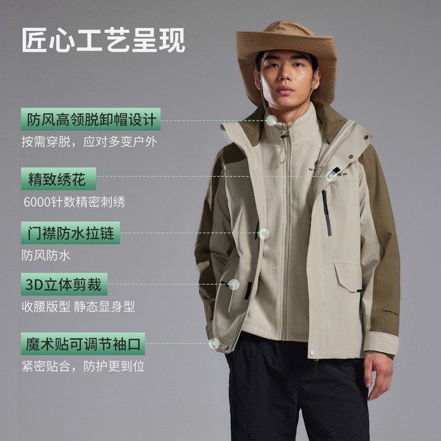 美特斯邦威 林系列 男女同款冲锋衣 736389