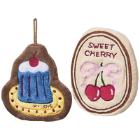  范爷家 吸水加厚 擦手巾 擦手巾【樱桃+ 蛋糕】 2条