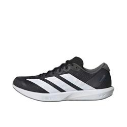 adidas Adizero BK 跑鞋 专业竞速 减震耐磨 透气回弹 核心黑色/云白色/浅灰色 44