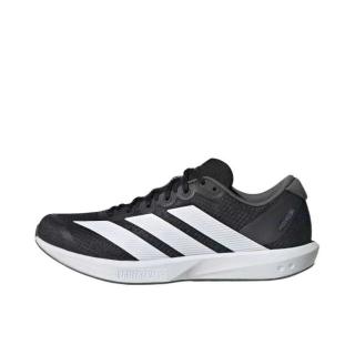 adidas Adizero BK 跑鞋 专业竞速 减震耐磨 透气回弹 核心黑色/云白色/浅灰色 44