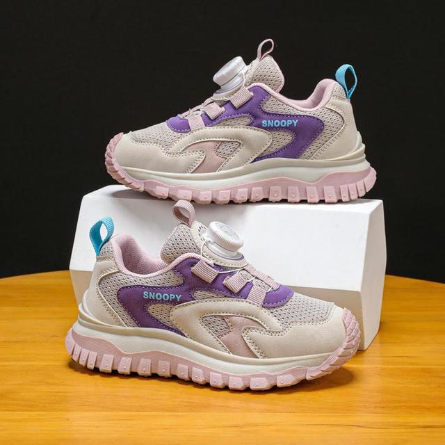史努比 中大童户外运动旋转扣耐磨舒适男女童儿童运动鞋