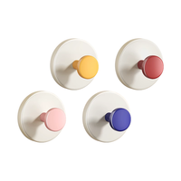  HOTATA/好太太 免打孔 吸盘挂钩 红+黄+蓝