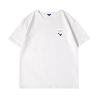  MARK FAIRWHALE/马克华菲 100%棉 男士T恤 2XL 【100%棉】-雾霾蓝#JMK红爱心熊