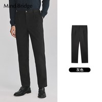 Mind Bridge 加厚薄绒 男士休闲裤 灰色 175/84A