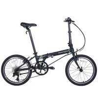 PLUS会员：大行 P8 折叠自行车 KAC082 丽面黑 20寸 8速 青春版