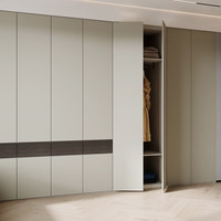 欧派 衣柜定制 肤感哑光门板 卧室柜全屋家具定做 希尔格 单平米定制价