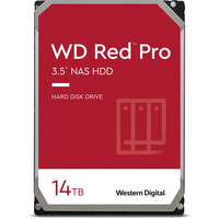 西部数据 WD Red Pro 14TB NAS硬盘 3.5英寸 7200转 SATA 企业级存储硬盘 WD142KFGX 红色 14TB