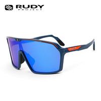 Rudy Project 骑行眼镜跑步运动自行车太阳镜越野赛男女墨镜礼物SPINSHIELD 平光橙蓝/多层镀膜蓝（秒杀