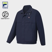 FILA 官方男女梭织外套2026春新网球运动领口拼色工装防晒夹克