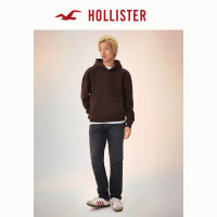 会员专享：HOLLISTER 抓绒 男士连帽卫衣 深棕色 XS