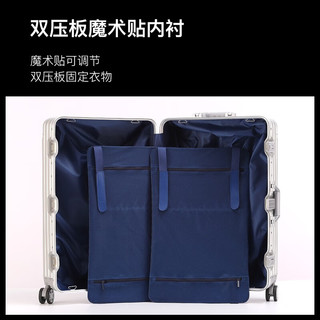  意酷 大容量 全铝镁合金行李箱 【全铝镁合金款】探戈红 26英寸-中长途出差旅游大容量箱