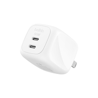  belkin/贝尔金 50W双口Type-C快充 氮化镓充电器 50W零耗小寒冰+1米线