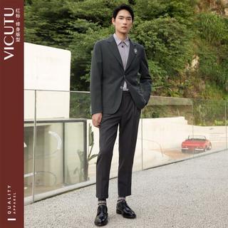  VICUTU/威可多 舒适绵羊毛 男士西装外套