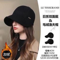 织布人 春季帽子女高级感时尚棒球帽保暖防风鸭舌时尚显脸小